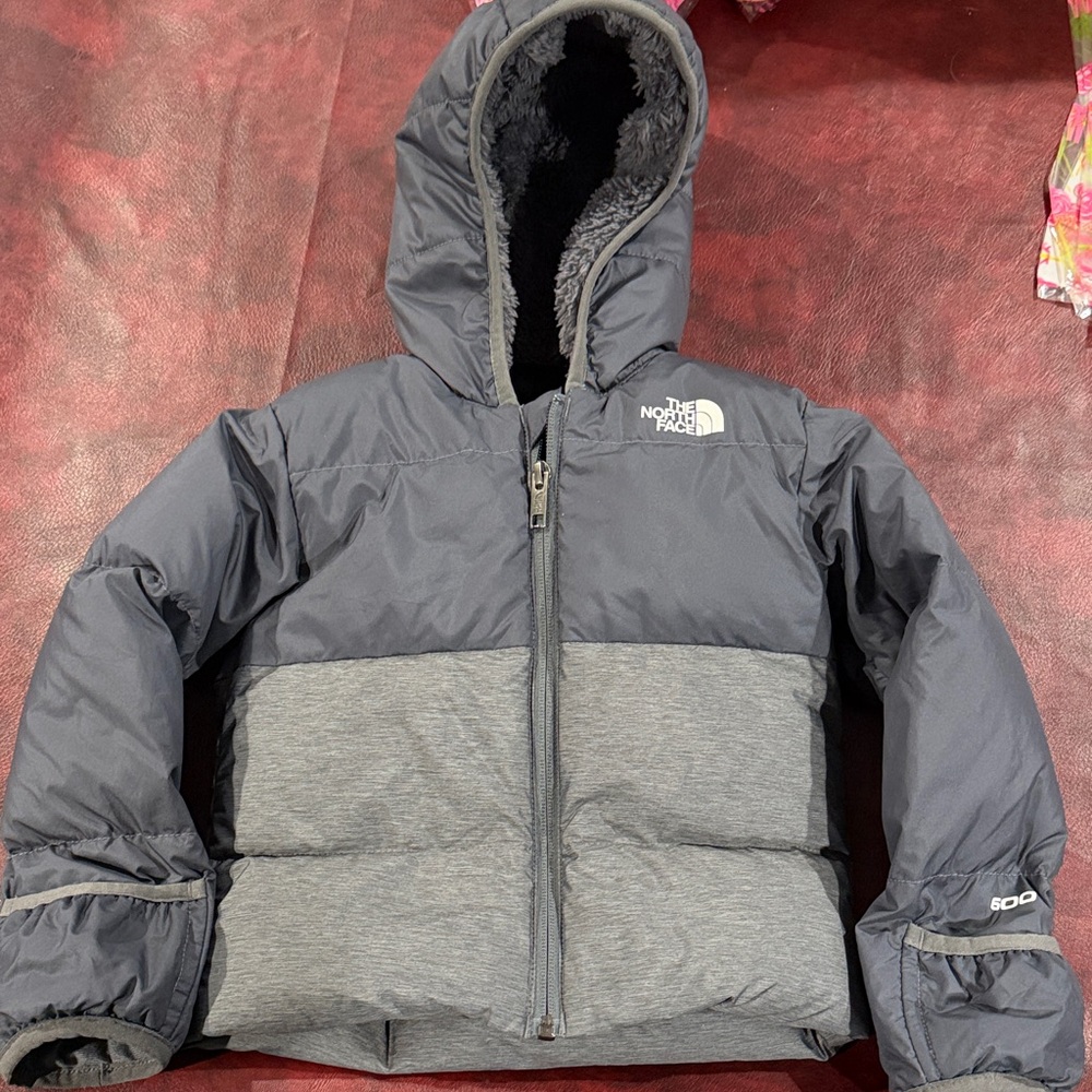 The North Face Two-Tone Gray Puffer Jacket